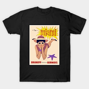 Miami Travel Poster T-Shirt